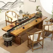 Bàn trà bằng gỗ sáng tạo theo phong cách Trung Quốc cổ đầy đủ lắp ráp bàn trà Zen phòng trà đồ nội thất Bàn trà Kung Fu bộ bàn ghế - Phòng trẻ em / Bàn ghế