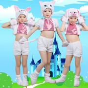 Ngày của trẻ em New Children Quần áo động vật Puppy Kitty Pig Trang phục biểu diễn Mẫu giáo Trang phục biểu diễn Trang phục khiêu vũ - Trang phục