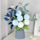 chậu cây cảnh bằng gốm sứ 2021 mới hoa giả mô phỏng bó hoa trang trí phòng khách cao cấp trong nhà bàn cà phê bàn ​​ăn lụa hoa chậu trang trí trang trí chậu hoa để bàn
