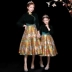 Đầm bố mẹ-con đầm mẹ 2020 Phụ nữ kiểu Trung Quốc Đầm sườn xám Trung Quốc dài tay váy thời trang - Trang phục dành cho cha mẹ và con Trang phục dành cho cha mẹ và con