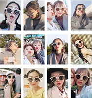 Белые модные солнцезащитные очки, чай с молоком, 2020, в корейском стиле, популярно в интернете