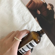 Nhẫn ngọc trai nhẹ nhàng trên đầu ngón tay Hàn Quốc khí chất thanh lịch thời trang hoang dã Cô gái đơn giản in nhẫn 295