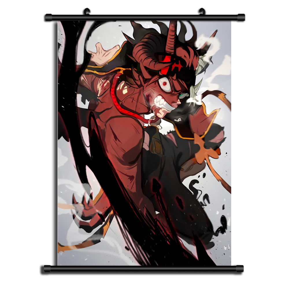 12912Animation surrounding customized black Clover poster mural dormitory bedroom Scroll black clover Hang a picture
