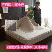 Giường bao gồm tất cả sáu mặt zipper dây kéo một mảnh có thể tháo rời được đệm mút Simmons nệm cao su trải giường - Trang bị Covers