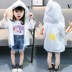 Cô gái mùa hè mới outwear kem chống nắng quần áo ngoài trời muỗi trong nhà điều hòa không khí áo sơ mi nữ bé 1-2-3-4 tuổi Quần áo ngoài trời cho trẻ em