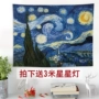 Bắc âu van Gogh đầy sao treo vải nền vải phòng ngủ trang trí tường tấm thảm ins khăn trải bàn rèm vải để gửi sao đèn thảm trang trí phòng khách