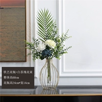 Железное искусство бутылка u +белый чайный букет роз