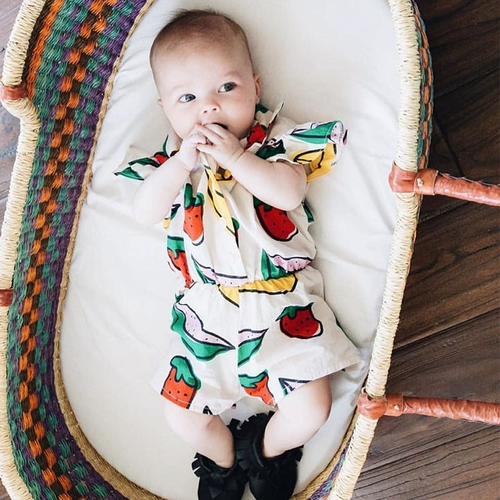 Брендовая скандинавская летняя хлопковая клубника, детский комбинезон, юбка для выхода на улицу, платье, скандинавский стиль