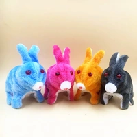 Электрический плюшевый кролик, реалистичная игрушка, новая коллекция, белый кролик