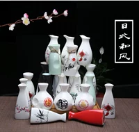 Rượu sake phong cách Nhật Bản rượu vang rượu vang đặt rượu vang gốm sứ lẩu hy sinh bình rượu ly rượu vang pha lê