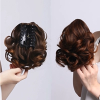 Реалистичный хвостик, волнистая кудрявая заколка-крабик, парик, длина миди, в корейском стиле, 20см