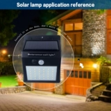 2022 New Solar Power 20 LED Motion Sensor Night Wall Light