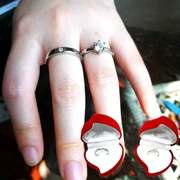 Nhẫn cưới mô phỏng kim cương một cặp nhẫn cưới nam nữ không phai đôi điều chỉnh sống với nhẫn kim cương giả