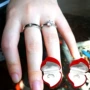 Nhẫn cưới mô phỏng kim cương một cặp nhẫn cưới nam nữ không phai đôi điều chỉnh sống với nhẫn kim cương giả nhẫn doji