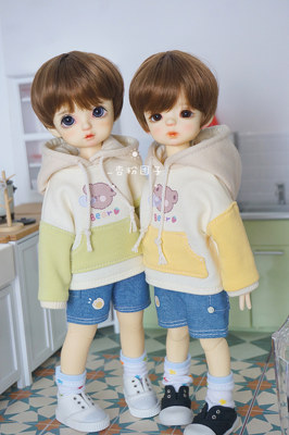 taobao agent [Bubble Bear] BJD6 points baby clothing BJD6 doll self -made sweater set