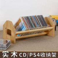 Solid Wood CD Records Shifk Shelf PS5 Game Collection Rack Rack Nintendo Swith Game Box Prame Prame