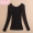 Quần lót mỏng phần nhiệt quần áo mùa thu của phụ nữ mặc cổ thấp thân hình thon dài tay màu đen đáy áo sơ mi bó sát một mảnh áo thun nữ dài tay nữ đẹp