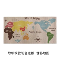 Элегантные тонкие линии верблюжьей нижней пластины карты мира