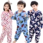 Flannel 2-7 tuổi cỡ lớn 3 bộ đồ ngủ trẻ em một mảnh 4 nam và nữ bé 5 mùa thu và mùa đông 6 Cáp Nhĩ Tân romper lông cừu san hô quan ao tre em