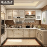Французский дом Tianjin в европейском стиле твердых древесины общая настройка водной песни Willow Kitchen Cabine Caster Decore