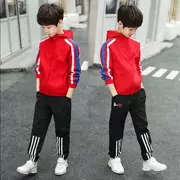 Quần áo bé trai mùa thu 2018 Quần áo trẻ em mới Phiên bản Hàn Quốc của quần áo thủy triều 10 nam 11 môn thể thao 12-15 trẻ lớn mùa thu 8 tuổi - Bộ đồ