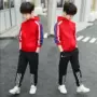 Quần áo bé trai mùa thu 2018 Quần áo trẻ em mới Phiên bản Hàn Quốc của quần áo thủy triều 10 nam 11 môn thể thao 12-15 trẻ lớn mùa thu 8 tuổi - Bộ đồ đồ bộ thun