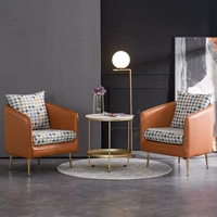 2 стула и 1 стол [Golden Bird Best+Brown Pu]