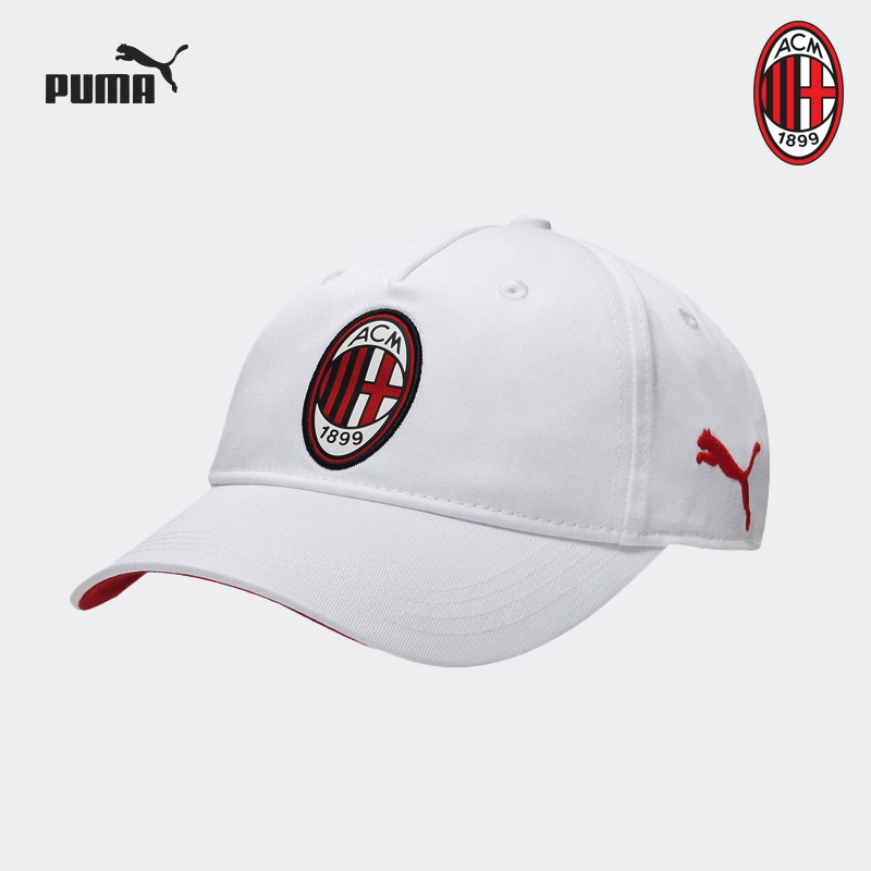 Mũ thể thao Puma Hummer nam và nữ chống nắng cho người hâm mộ AC Milan mũ thông thường thoáng khí 022751 chính hãng - Mũ thể thao