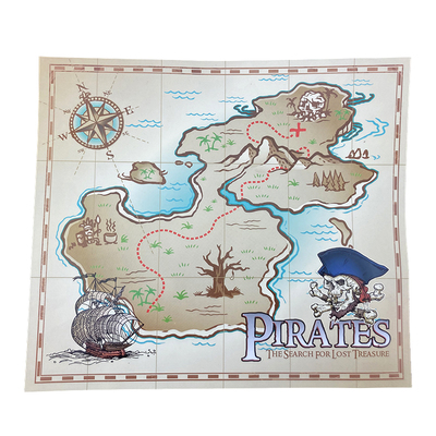 taobao agent Children's Archaeological Toys Treasure Treasure Find Game Prudes Small Map Maps Pirate Treasure Map