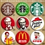 Starbucks KFC McDonald Pizza Ajisen Ramen Tide huy hiệu thương hiệu trâm có thể được tùy chỉnh để làm cho một hình ảnh - Trâm cài cài áo vest nam