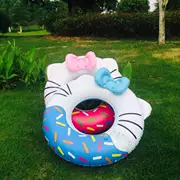 Dày inflatable vòng tròn phim hoạt hình bơi vòng chàng trai và cô gái trong của trẻ em nách vòng tròn float dễ thương KT mèo bơi vòng bán buôn