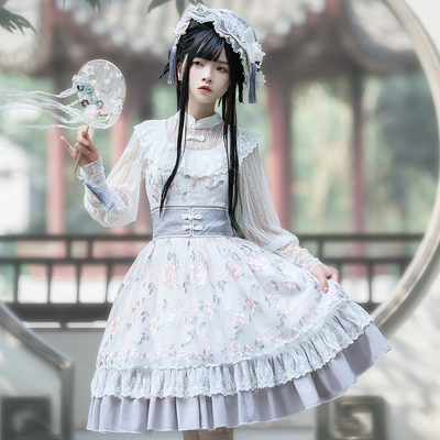 taobao agent Genuine dress, with embroidery, Chinese style, Lolita style