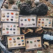 [C] Xuất khẩu GEMSTONES CỦA THẾ GIỚI Mẫu vật trang trí Đồ dùng dạy học - Trang trí nội thất