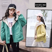 Michael Bella 2019 mùa thu mới 9227 nữ lớn trẻ em gái Hàn Quốc thời trang bình thường áo khoác hoang dã - Áo khoác