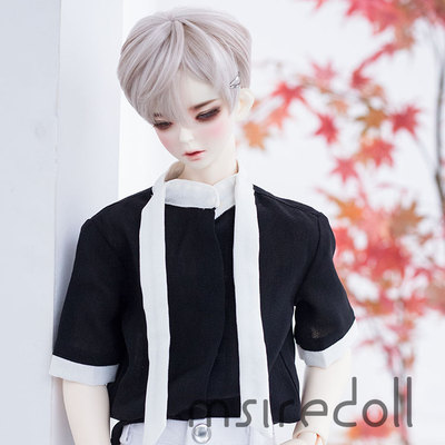taobao agent Msiredoll-T07-BJD doll clothes 1/3 point SD17 uncle chiffon shirt BJD boy short sleeve top