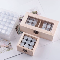 Тара, пластиковая деревянная прямоугольная коробка для хранения, 36 ячеек, 9 ячеек