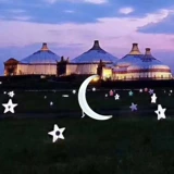 Светодиодная светящаяся звезда, уличная креативная луна, табурет с пятиконечной звездой, свадебный фестиваль, событие, красивая звезда, украшение