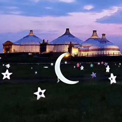 Светодиодная светящаяся звезда, уличная креативная луна, табурет с пятиконечной звездой, свадебный фестиваль, событие, красивая звезда, украшение