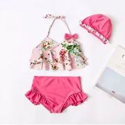 Mùa hè Hàn Quốc Hoa trẻ em Big Boy Baby Girl Chia áo tắm Big Boy Spa Bikini Bơi - Đồ bơi trẻ em