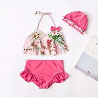 Mùa hè Hàn Quốc Hoa trẻ em Big Boy Baby Girl Chia áo tắm Big Boy Spa Bikini Bơi - Đồ bơi trẻ em quần áo trẻ sơ sinh