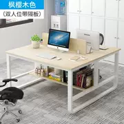 Bàn nhân viên đơn giản hiện đại đôi bàn máy tính bốn người phân vùng màn hình văn phòng bàn ghế nhân viên - Nội thất văn phòng