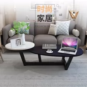 Bắc âu bàn cà phê kết hợp sáng tạo đá cẩm thạch căn hộ duy nhất đơn giản và thực tế trà ghế mini bàn trà hình chữ nhật