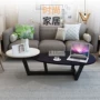 Bắc âu bàn cà phê kết hợp sáng tạo đá cẩm thạch căn hộ duy nhất đơn giản và thực tế trà ghế mini bàn trà hình chữ nhật bàn ghế sofa phòng khách nhỏ