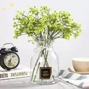 Màu tinh khiết nhỏ thủy tinh tươi nhỏ đường kính mờ bình hoa đơn cắm hoa trang trí nhà để bàn trang trí văn học trang trí - Vase / Bồn hoa & Kệ