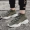 Cao-top giày của nam giới giày mùa hè hip-hop giày của nam giới thể thao tăng xu hướng vớ giày Gaobang lưới thoáng khí giày thủy triều