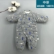 Baby handmade áo cotton cotton jumpsuit mùa thu đông nam nữ bé đi ra ngoài dày hajamas quần áo sơ sinh - Áo liền quần