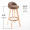 Ghế gỗ rắn nhỏ bốn chân phân gỗ đồ nội thất đơn thanh phân Ghế ngồi ghế trắng cao chân thanh phân với tựa lưng - Giải trí / Bar / KTV