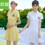 Thể thao và giải trí váy nữ mùa hè cao đẳng gió váy tennis váy thể thao váy POLO cotton tennis dress bộ thể thao nữ