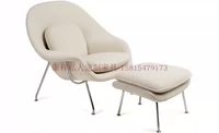 FRP Uterine Ghế Cá tính Lounger Nhà thiết kế Nội thất Sofa Vải với Bàn đạp - Đồ nội thất thiết kế sofa bed giá rẻ