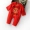 Bộ đồ liền thân màu đỏ cho bé xuân hè, nam nữ, bé, trăng rằm, 100 ngày cotton, 唐装, quần áo kiểu Trung Quốc - Áo liền quần